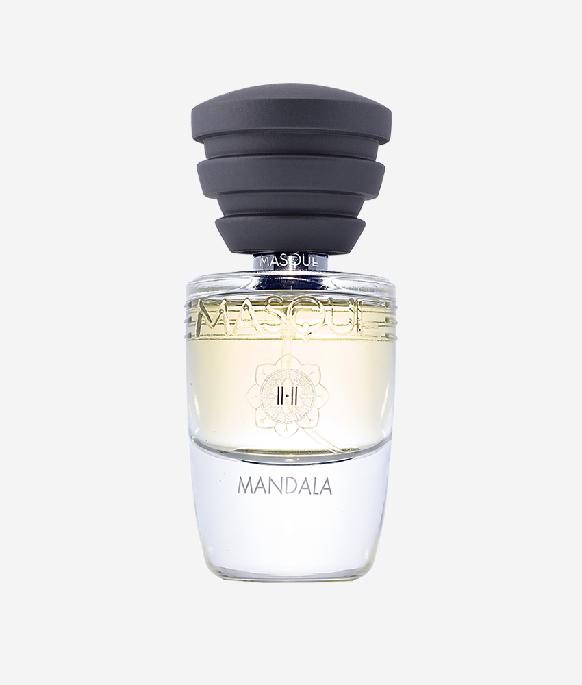 Masque Milano Mandala Unisex Perfume for Men and Women 2020 Fragrance Black Cap Clear Bottle