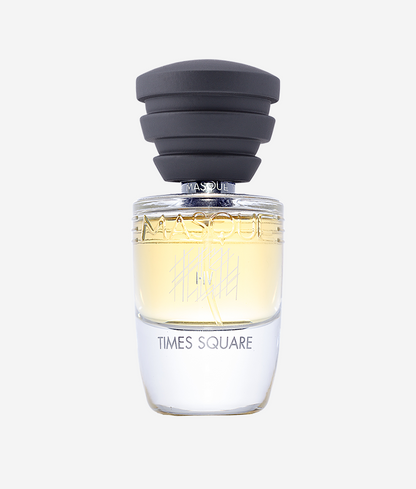 Masque Milano Times Square Unisex Perfume for Men and Women 2020 Fragrance Black Cap Clear Bottle