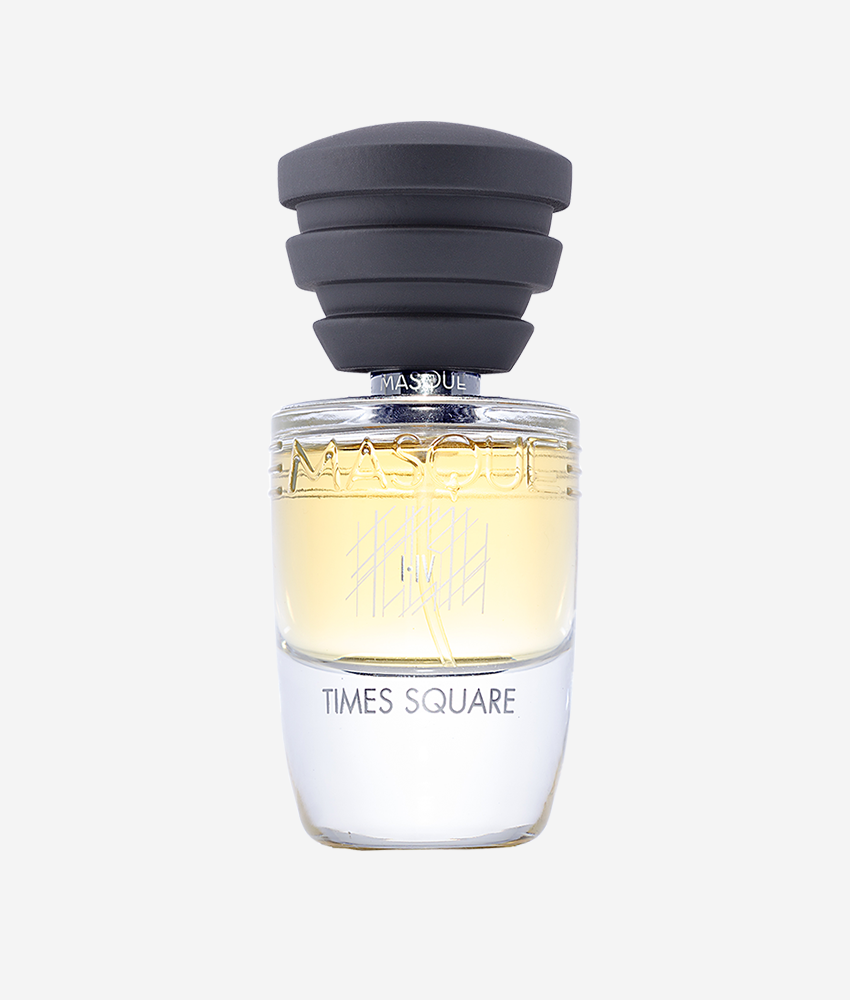 Masque Milano Times Square Unisex Perfume for Men and Women 2020 Fragrance Black Cap Clear Bottle