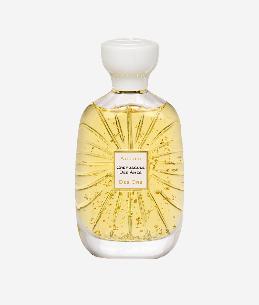 Atelier Des Ors Crepuscule des Ames Unisex Perfume for Men and Women 2020 Fragrance White Cap Gold Flakes in Perfume