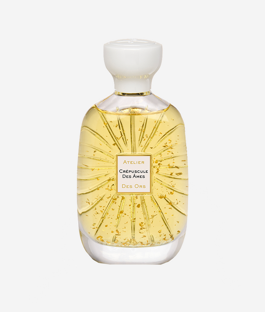 Atelier Des Ors Crepuscule des Ames Unisex Perfume for Men and Women 2020 Fragrance White Cap Gold Flakes in Perfume